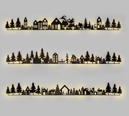 Decorazione Paesaggio Cm 95 Addobbi Presepe Natale