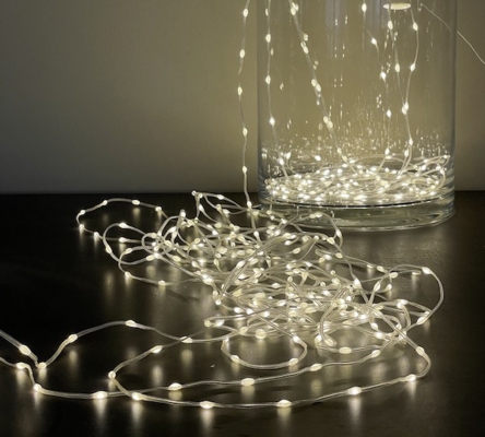 Filo Luci Led 200 Punti Mt 10 Warm Illuminazioni Natalizie