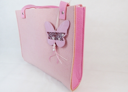 Borsa Tracolla Panno Lunch Lana Cotta