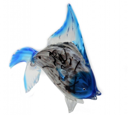 Pesce Vetro 34x6 H 32 Decorazioni Mare Estate