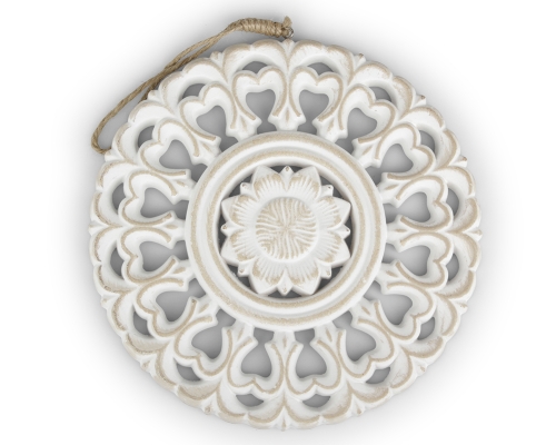 Macramè Decorazione Legno D 20 Pz 4 Natale
