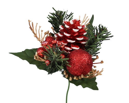Pick Pigna Pz 6 Decorazioni Addobbi Albero Natale