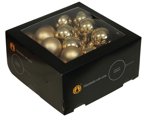 Palle Vetro Stecco Mm 40 Pz 36 Decorazioni Addobbi Albero Natale