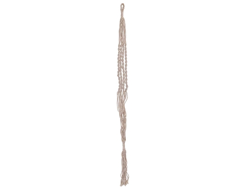 Portavaso Pensile Tessuto Bianco Senza Vasi Cm H 110