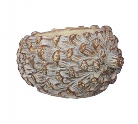 Vaso Pigne Cemento 17x12,5x9 Decorazioni Composizione Floreale