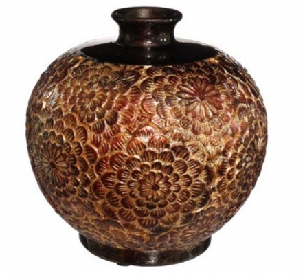 Vaso Fiorito Bronzo 23x23 Decorazioni Addobbi Allestimenti