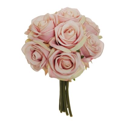 Bouquet Rosa Media x9 Decorazione Fiori Composizione