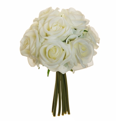 Bouquet Rosa Media x9 Decorazione Fiori Composizione