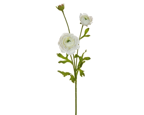 Ranuncolo Bianco Cm 69 Fiori Artificiali
