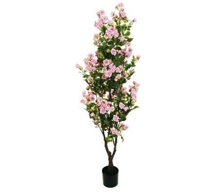 Pianta Roselline Polyantha Decorazioni Artificiale Composizione Floreale Addobbi
