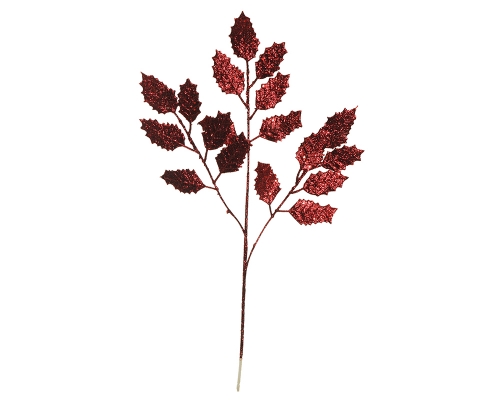 Ramo Agrifoglio Glitter Decorazione Composizione Floreale Natale