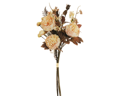 Mazzo Peonia Viburno Winter Fiori Artificiali Composizioni Floreale