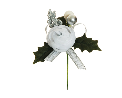 Pick Ranuncolo Bacche Pz 12 Decorazioni Addobbi Arredo Natale