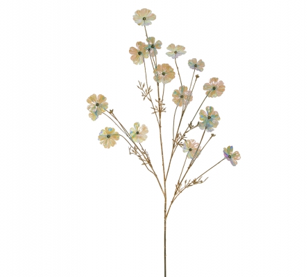 Ramo Artificiale Cosmos Iridescente Cm 107 Decorazioni Composizioni Floreale Natale