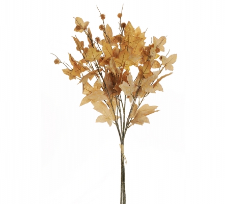 Mazzo Acero 3 Rami Pianta Artificiale Composizione Floreale Autunno