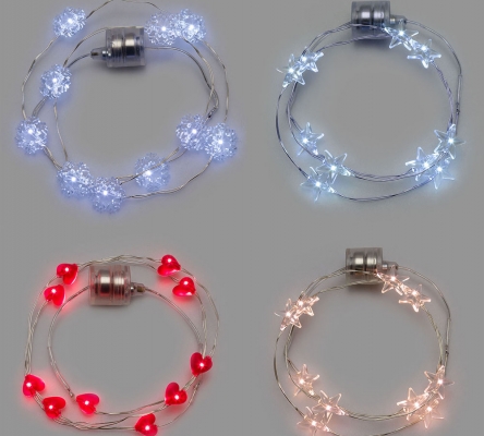 Brilly Collana Bracciale Led Cm 60 Decorazioni Natalizi Feste