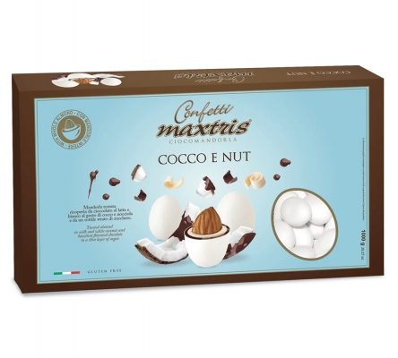 Confetto Maxtris Kg 1 Cioccomandorla Gusto Cocco e Nut