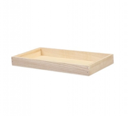 Vassoio Rettangolare Legno 34x20x3 Decorazioni Addobbi Composizione Floreale