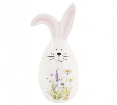 Coniglio Uovo Fiori H 12 Decorazioni Addobbi Primavera Pasqua