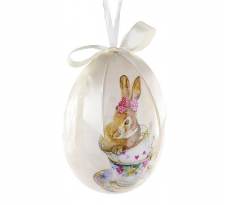 Uovo Decorato Cm 15 Da Appendere Addobbi Primavera Pasqua