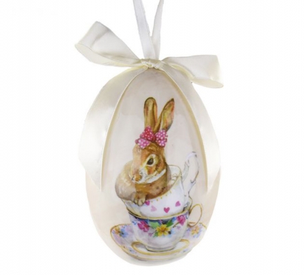 Uovo Decorato Cm 15 Da Appendere Addobbi Primavera Pasqua
