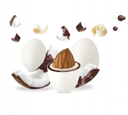 Confetto Maxtris Kg 1 Cioccomandorla Gusto Cocco e Nut