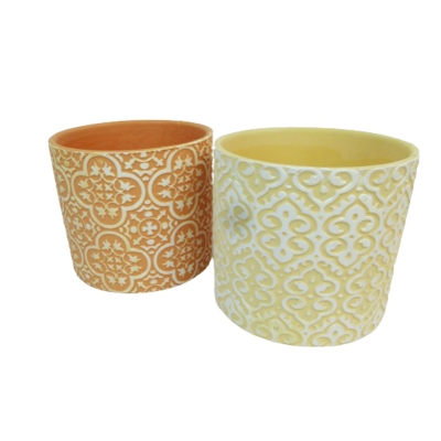 Vaso Decorato D. 12 Composizione Floreale Fioristi Interni