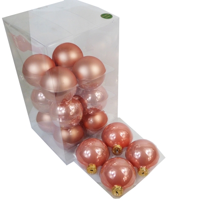 Pz 16 Palle Vetro Per Albero Di Natale Mm 80 Addobbi Natalizi New