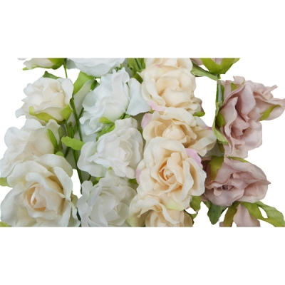 Rosellina Media Pz 10 Decorazione Primavera Pasqua Artificiale