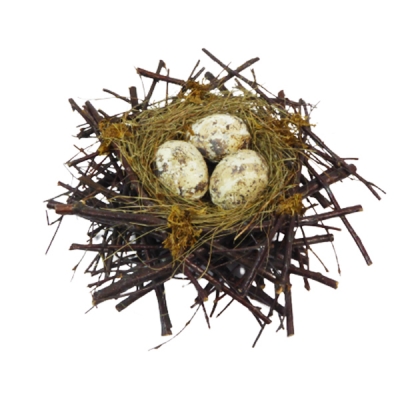Nido con Uova Decorazione Primavera Pasqua Addobbi