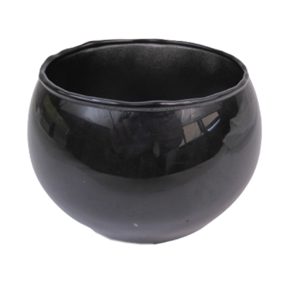 Bolo Vetro Nero D 10 H 8 Arredo Composizione Wedding Matrimonio