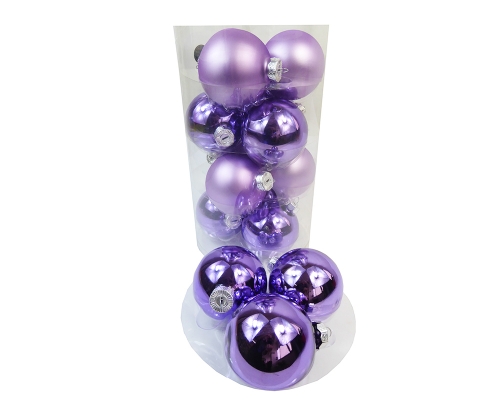 Pz 16 Palle Vetro Albero Di Natale Mm 8 Decorazione Natalizie Multi