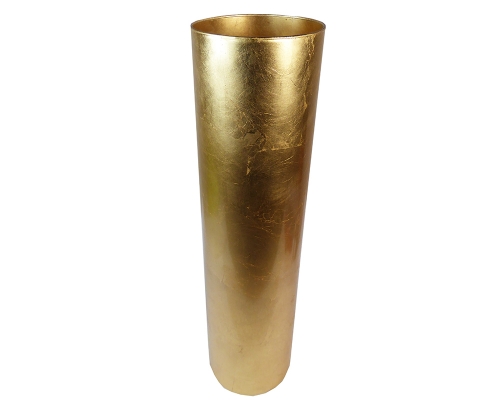 Cilindro D 15 H 60 Foglia Oro Decorazione Composizione Floreale Wedding