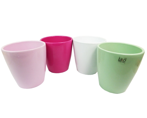Vaso Shine D 14 H 14 Decorazione Composizione Floreale