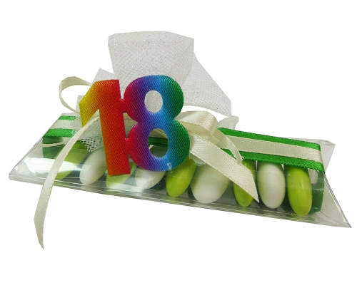Bomboniera 18esimo Astuccio Numero 18 Anni Verdi