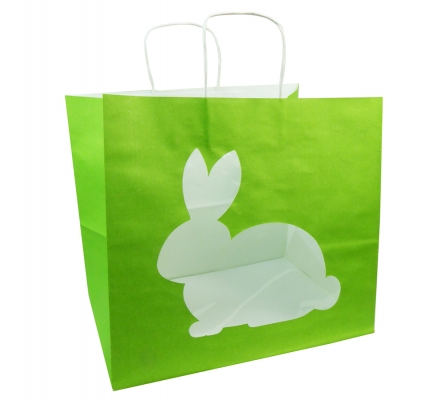 Shopper Largo Bunny 35x32+25 Pz 12 Decorazioni Pasqua Primavera