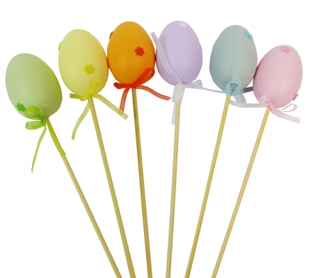 Pick Uovo Cm 5 Pz 12 Decorazioni Primavera Pasqua