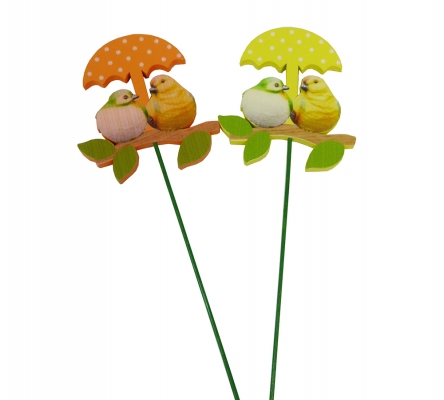 Pick Uccellini Ombrello Pz 8 Decorazioni Primavera Pasqua