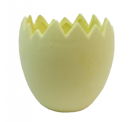Vaso Uovo Pastello 12x12x11,5 Decorazione Primavera Pasqua Composizione Floreale