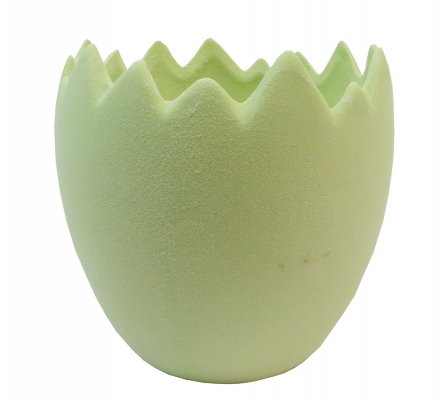 Vaso Uovo Pastello 12x12x11,5 Decorazione Primavera Pasqua Composizione Floreale