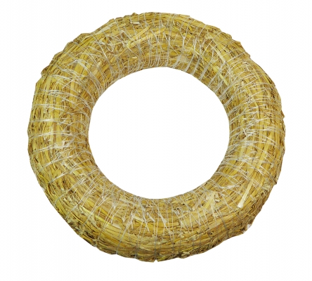Corona Paglia D 40 H 8 Decorazione Composizione Floreale Addobbi