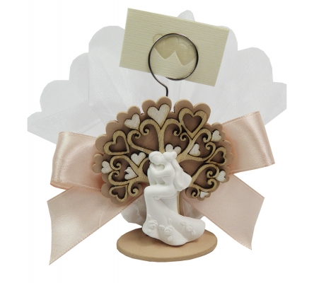 Bomboniere Matrimonio Nozze Albero Vita Sposi Gesso Portafoto
