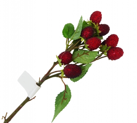 Rametto Lamponi Artificiali Rossi Decorazioni Addobbi Floreali