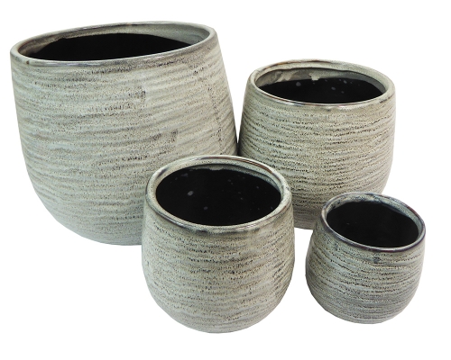 Vaso Lucido Perla S/4 Composizione Floreale Addobbi Allestimenti