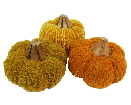 Zucca Tessuto 12,5x9x7 Addobbi Decorazione Halloween