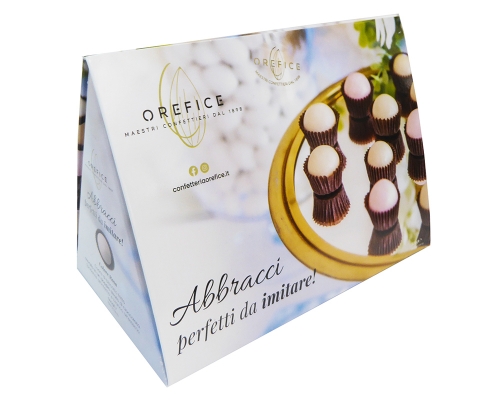Confetto Pralina Orefice Abbracci 500 Grammi Rosa