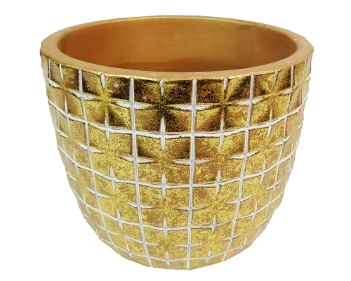 Vaso Hanoi D 17,6 H 14,4 Decorazioni Composizione Floreale Natale
