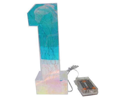 Numero Led Cm 25 Feste Decorazione Casa Compleanno Pz 1