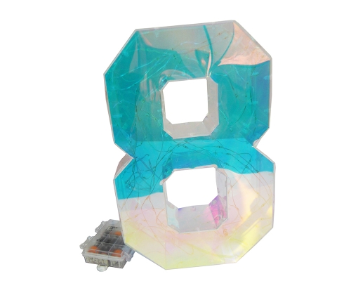 Numero Led Cm 25 Feste Decorazione Casa Compleanno Pz 1