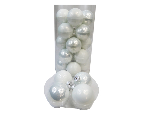 Palle Vetro Mm 60 Pz 24 Natale Decorazione Addobbi